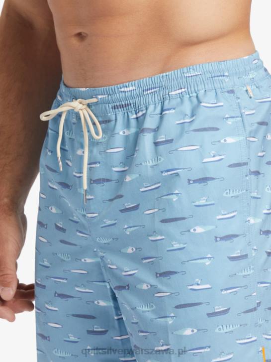 mężczyźni Quiksilver Waterman Drag tydzień 17 salwami 4DBV544 Dusk Blue Drag tydzień