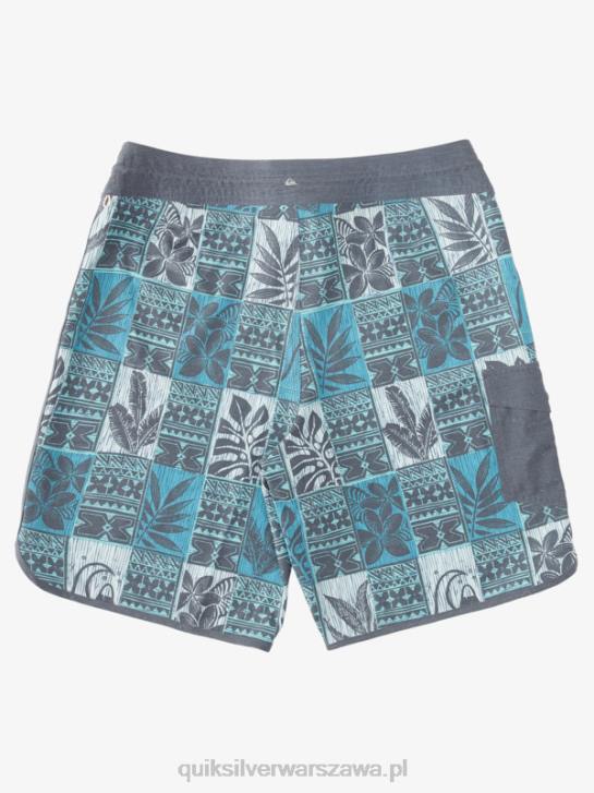 mężczyźni Quiksilver Waterman Leaf Boxes Scallop 20 Boardshorty 4DBV1299 liść capri bryzy bs