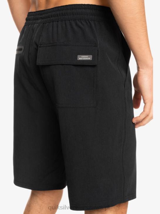 mężczyźni Quiksilver Waterman Suva 20 Amphibian Boardshorty 4DBV780 czarny