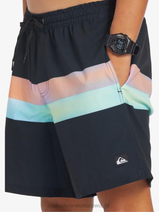 mężczyźni Quiksilver aerograf surfsilk 17 salw 4DBV654 czarny