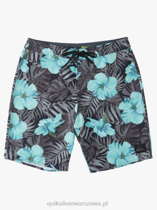 mężczyźni Quiksilver codzienne klasyczne 20 szortów w kwiaty 4DBV1683 czarny d kwiatowy