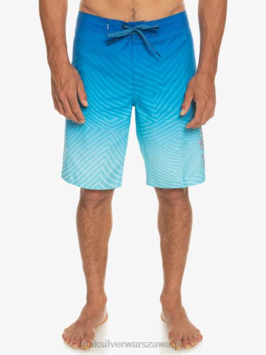 mężczyźni Quiksilver codzienne szorty typu Warp Fade 20 4DBV1282 nurkowanie w kolorze niebieskim