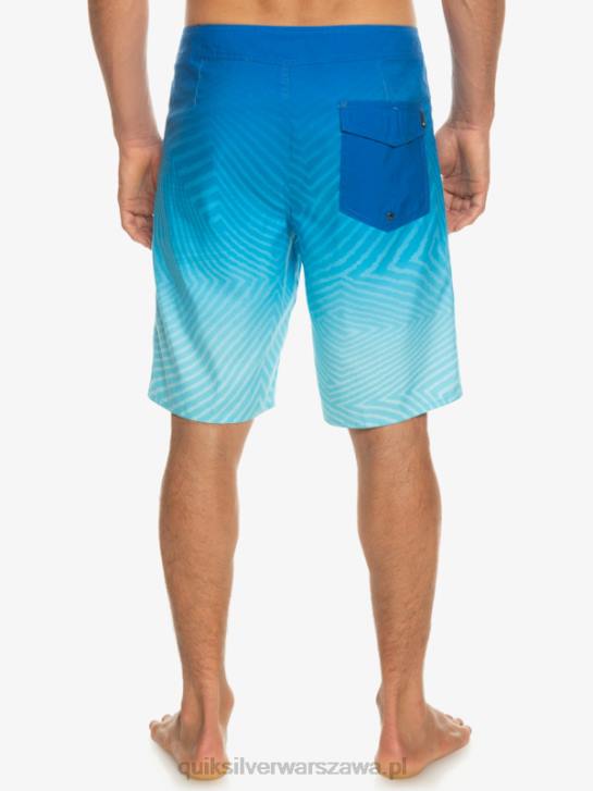 mężczyźni Quiksilver codzienne szorty typu Warp Fade 20 4DBV1282 nurkowanie w kolorze niebieskim
