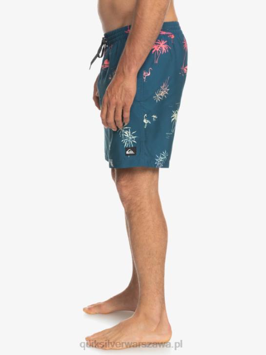 mężczyźni Quiksilver codziennie miksuj 17 wolejów 4DBV1465 niebieski majolikowy
