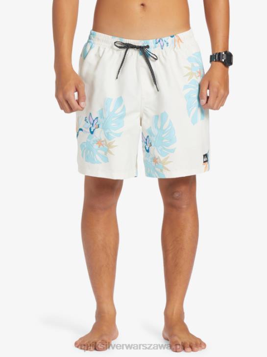mężczyźni Quiksilver codziennie miksuj 17 wolejów 4DBV679 biały