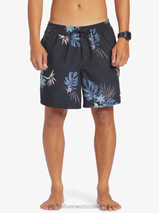mężczyźni Quiksilver codziennie miksuj 17 wolejów 4DBV681 czarny