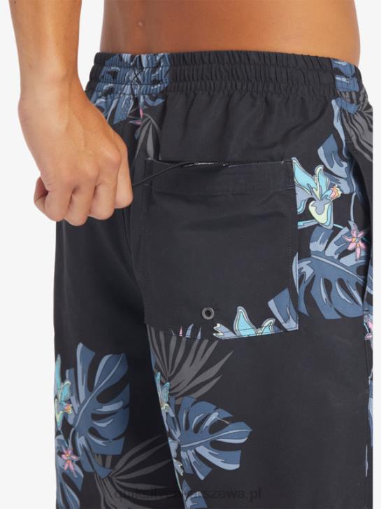 mężczyźni Quiksilver codziennie miksuj 17 wolejów 4DBV681 czarny