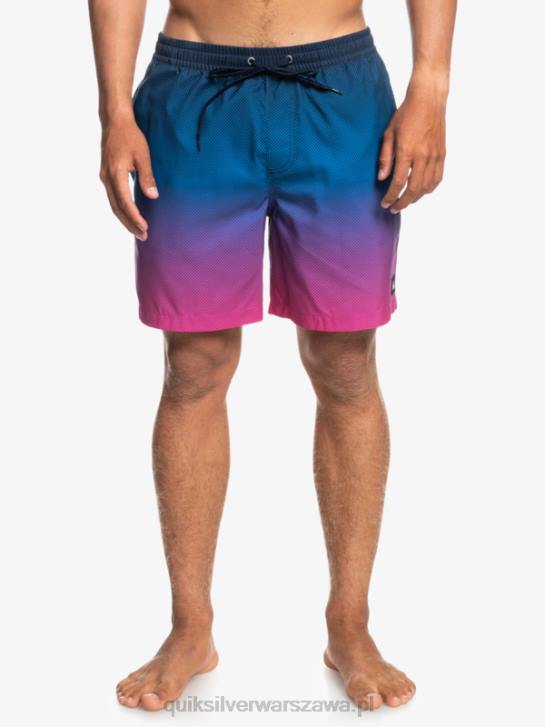 mężczyźni Quiksilver codzienny pop zanika 14 wolejów 4DBV1243 pop fade - granatowa marynarka