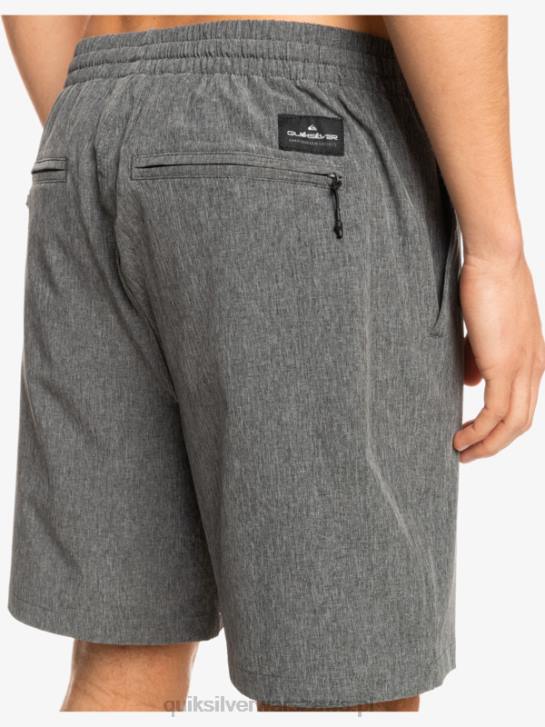 mężczyźni Quiksilver elastyczne szorty hybrydowe wrzos amfibia 18 4DBV1664 czarny