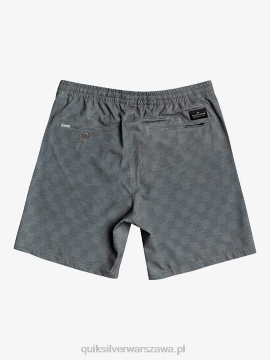 mężczyźni Quiksilver elastyczne szorty w kratkę 18 płazów 4DBV1853 miejski szyk