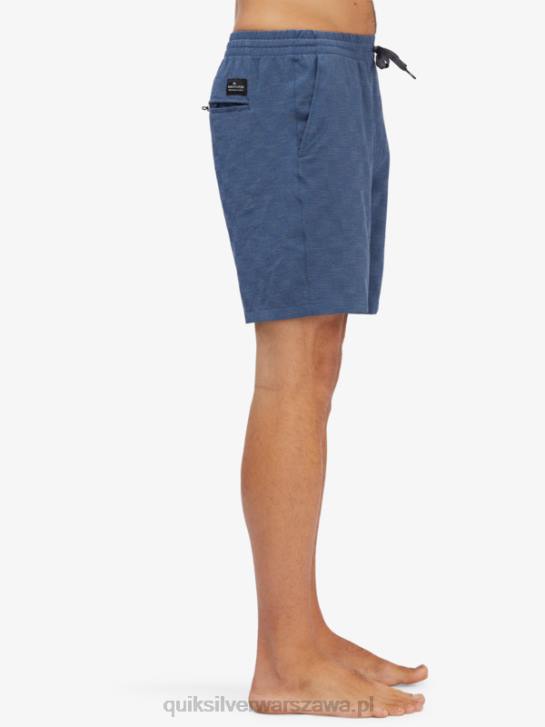 mężczyźni Quiksilver elastyczne szorty w kratkę 18 płazów 4DBV1854 morze sargassowe