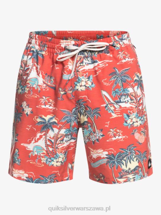 mężczyźni Quiksilver hotel paradiso 17 salw 4DBV1766 hotel paradiso - czerwień aurora