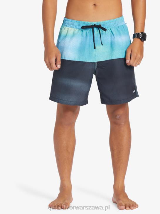 mężczyźni Quiksilver logo na tyłku 17 wolejów 4DBV482 rzeczny błękit
