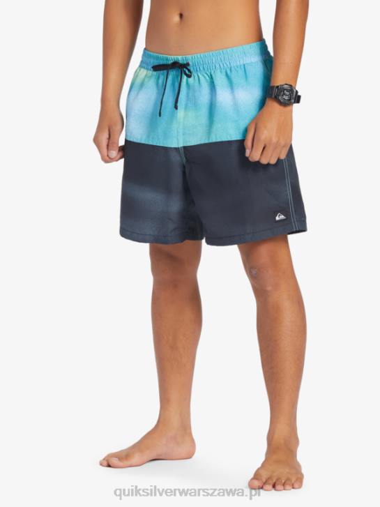 mężczyźni Quiksilver logo na tyłku 17 wolejów 4DBV482 rzeczny błękit