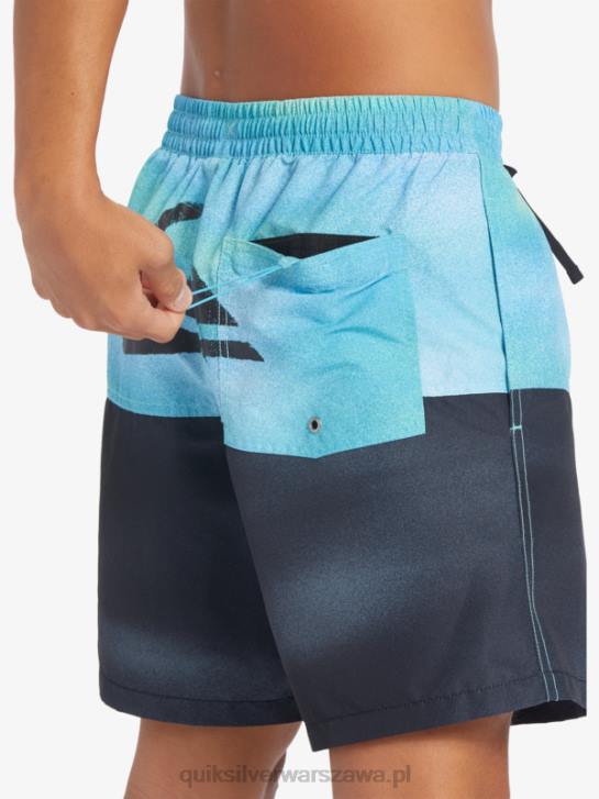mężczyźni Quiksilver logo na tyłku 17 wolejów 4DBV482 rzeczny błękit