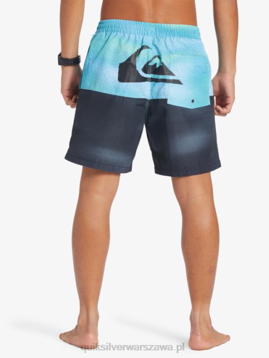 mężczyźni Quiksilver logo na tyłku 17 wolejów 4DBV482 rzeczny błękit