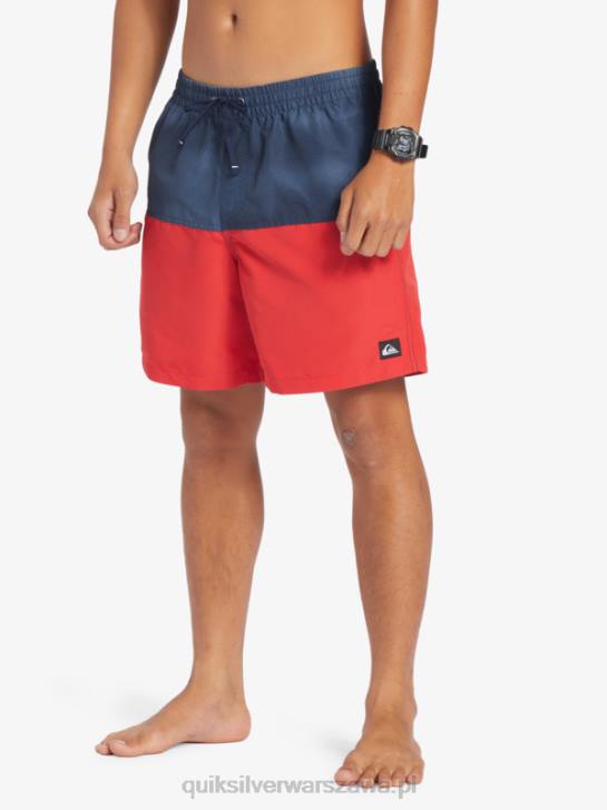 mężczyźni Quiksilver logo na tyłku 17 wolejów 4DBV483 granatowa marynarka