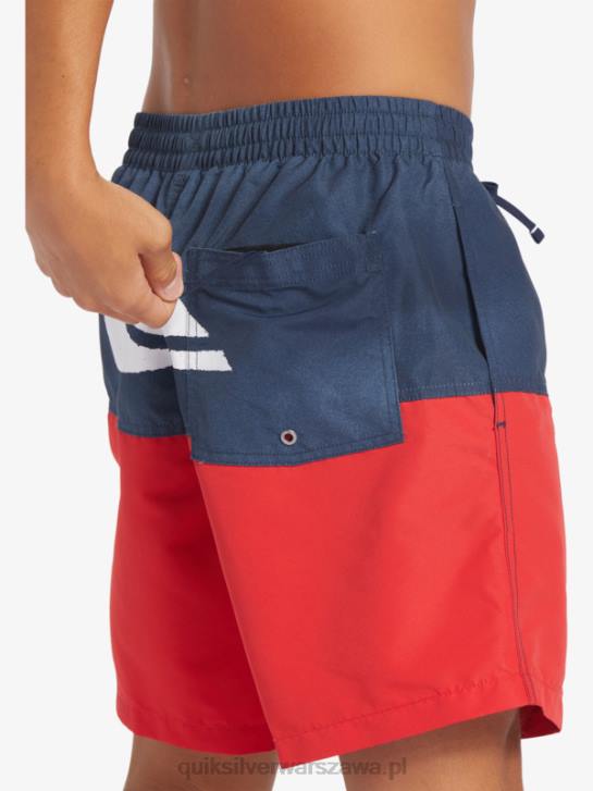 mężczyźni Quiksilver logo na tyłku 17 wolejów 4DBV483 granatowa marynarka