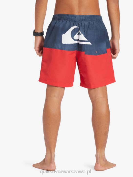 mężczyźni Quiksilver logo na tyłku 17 wolejów 4DBV483 granatowa marynarka