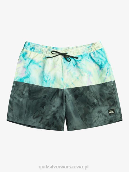 mężczyźni Quiksilver logo na tyłku 17 wolejów 4DBV486 czarny