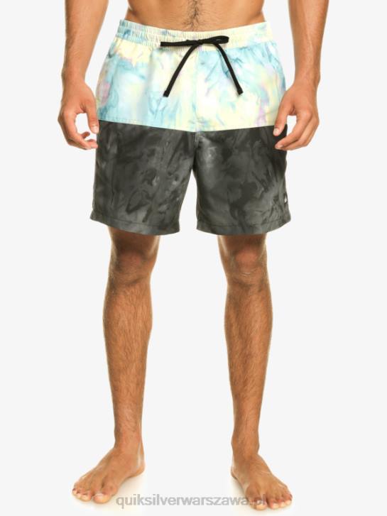 mężczyźni Quiksilver logo na tyłku 17 wolejów 4DBV486 czarny