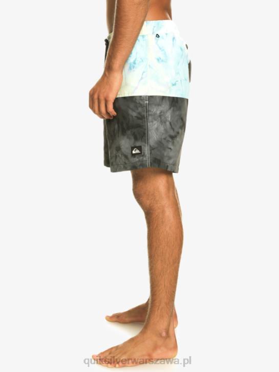 mężczyźni Quiksilver logo na tyłku 17 wolejów 4DBV486 czarny