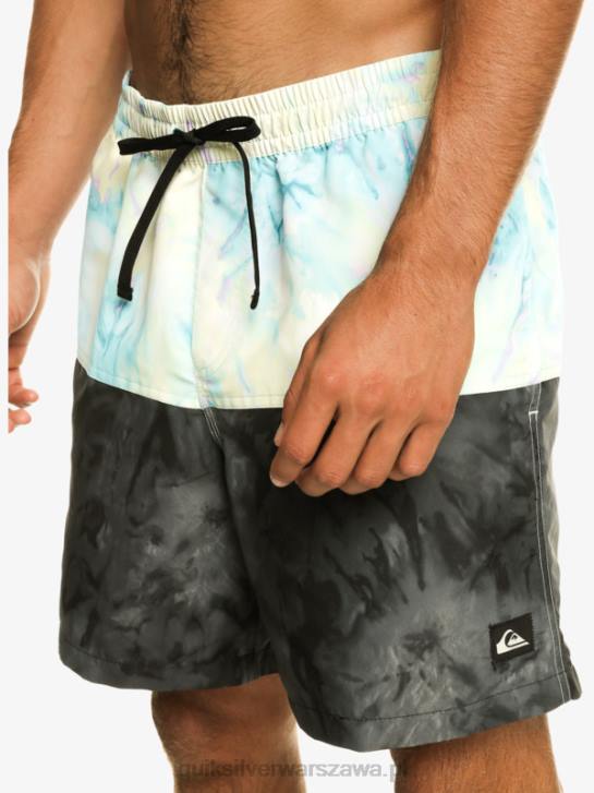 mężczyźni Quiksilver logo na tyłku 17 wolejów 4DBV486 czarny