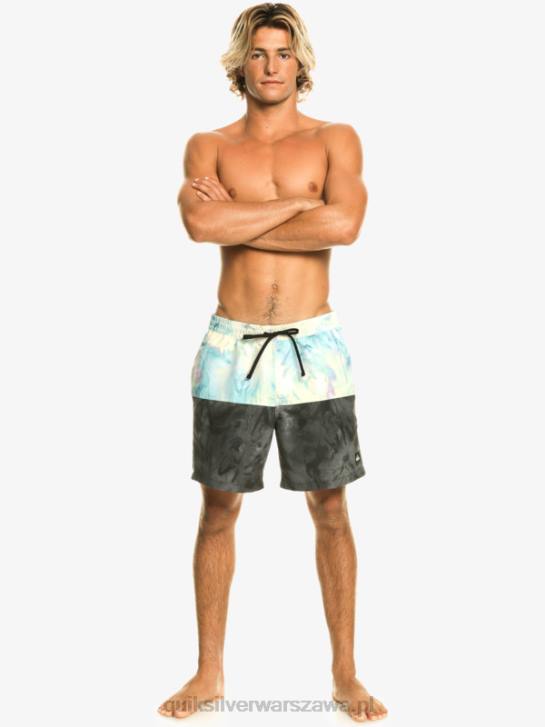 mężczyźni Quiksilver logo na tyłku 17 wolejów 4DBV486 czarny