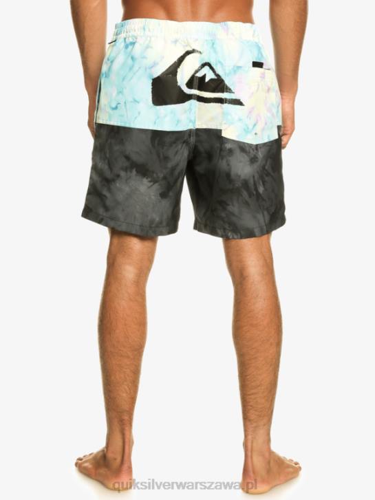 mężczyźni Quiksilver logo na tyłku 17 wolejów 4DBV486 czarny