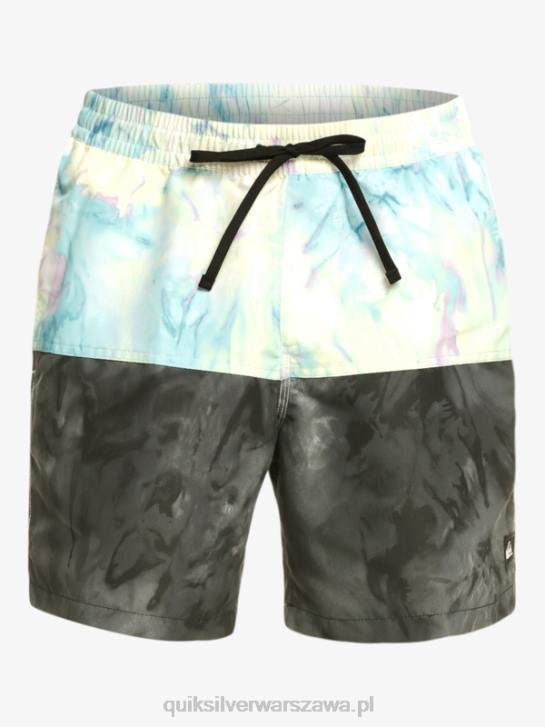 mężczyźni Quiksilver logo na tyłku 17 wolejów 4DBV486 czarny