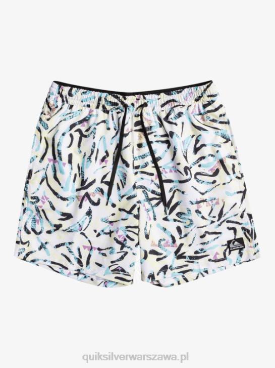 mężczyźni Quiksilver ocean mix 17 wolejów 4DBV1708 biały