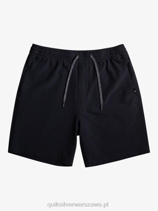 mężczyźni Quiksilver oceaniczne elastyczne 18 szortów amfibii 4DBV342 czarny