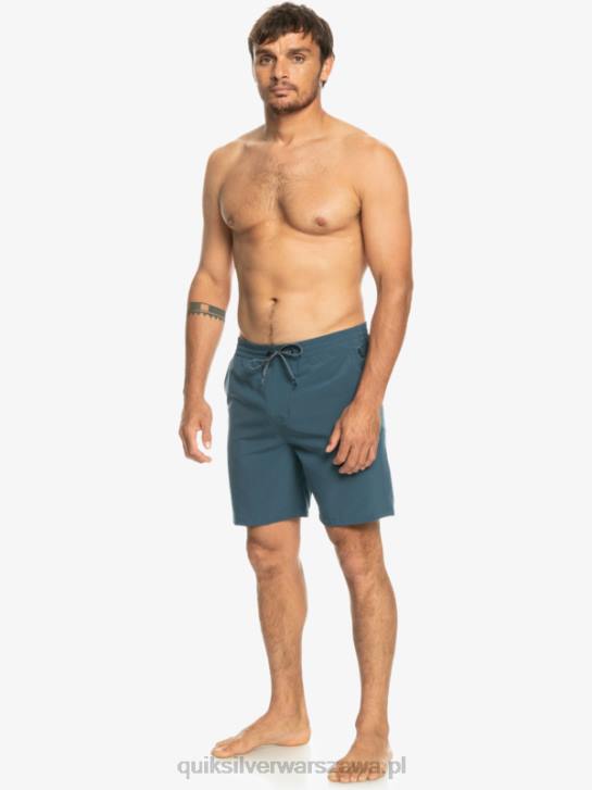mężczyźni Quiksilver oceaniczne elastyczne 18 szortów amfibii 4DBV345 marynarka o północy