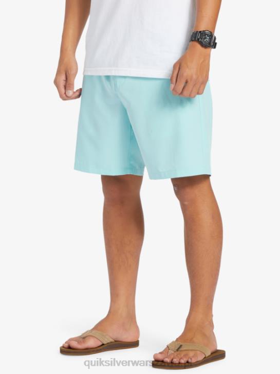 mężczyźni Quiksilver oceaniczne elastyczne 18 szortów amfibii 4DBV346 anioł niebieski