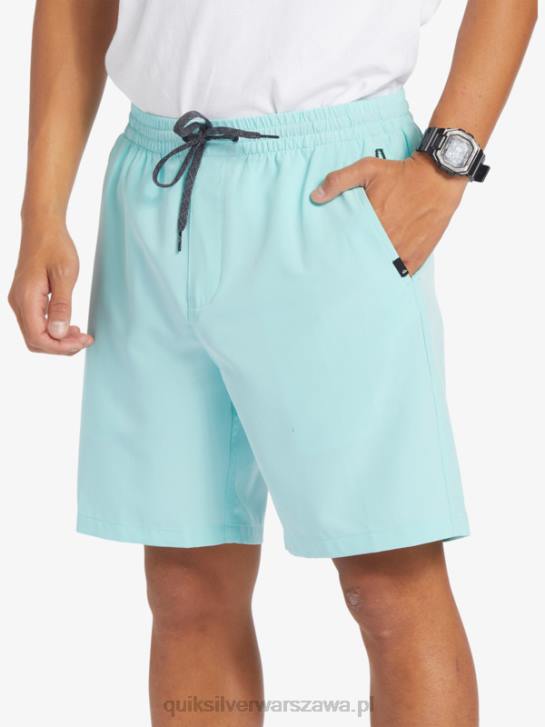 mężczyźni Quiksilver oceaniczne elastyczne 18 szortów amfibii 4DBV346 anioł niebieski