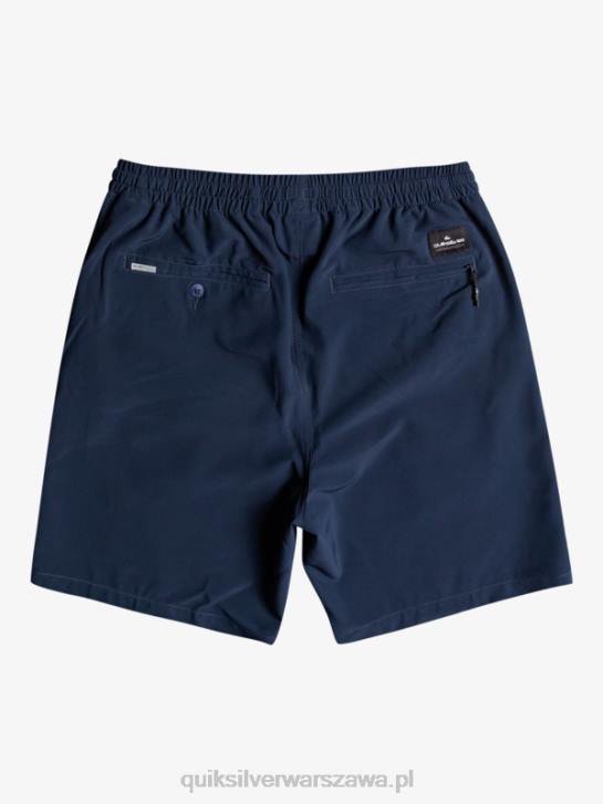 mężczyźni Quiksilver oceaniczne elastyczne 18 szortów amfibii 4DBV349 granatowa marynarka
