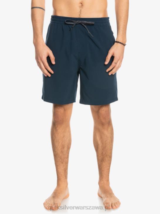 mężczyźni Quiksilver oceaniczne elastyczne 18 szortów amfibii 4DBV349 granatowa marynarka