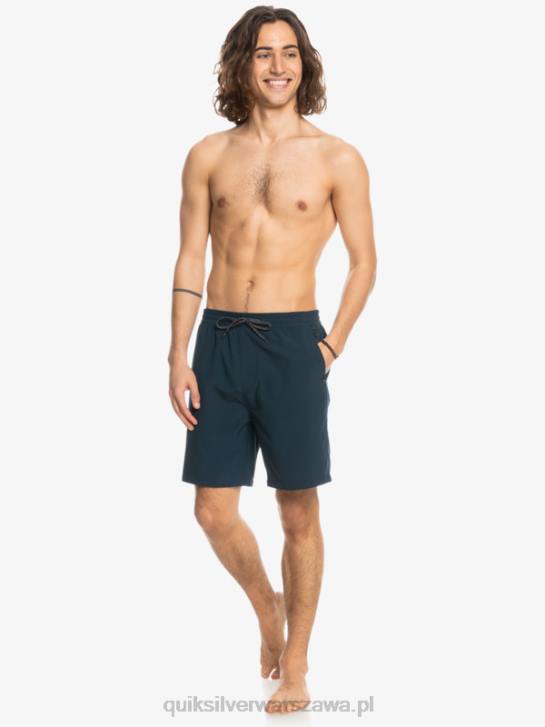mężczyźni Quiksilver oceaniczne elastyczne 18 szortów amfibii 4DBV349 granatowa marynarka