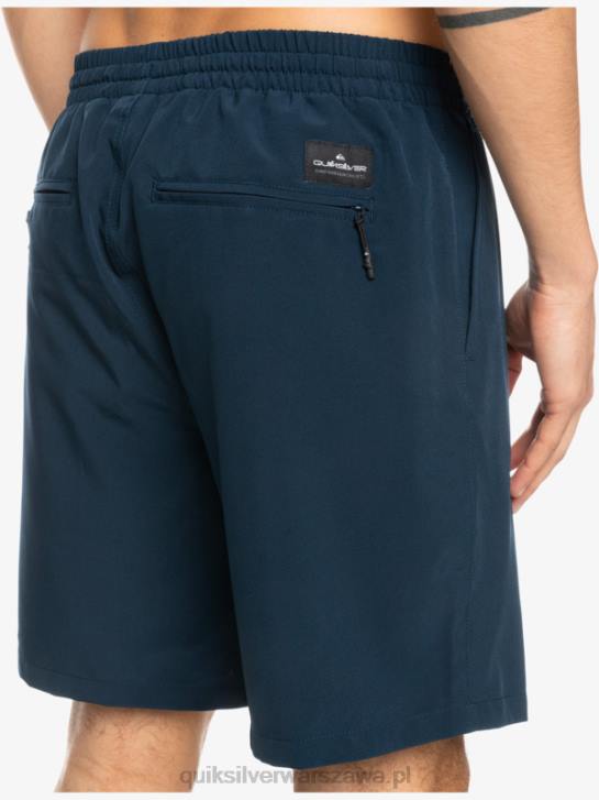 mężczyźni Quiksilver oceaniczne elastyczne 18 szortów amfibii 4DBV349 granatowa marynarka