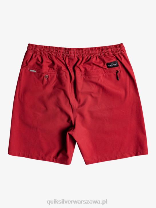 mężczyźni Quiksilver oceaniczne elastyczne 18 szortów amfibii 4DBV350 wino rubinowe