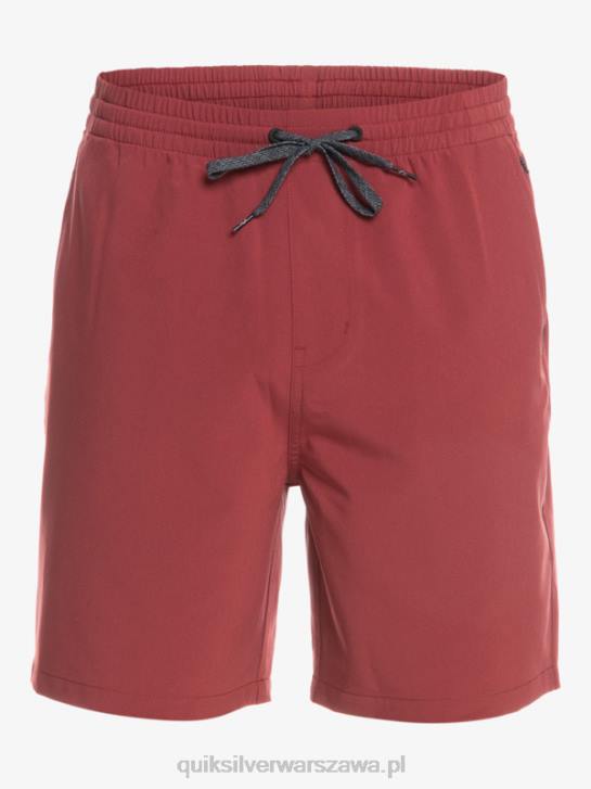 mężczyźni Quiksilver oceaniczne elastyczne 18 szortów amfibii 4DBV350 wino rubinowe