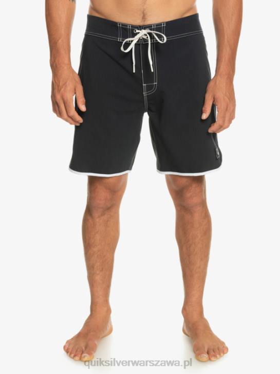 mężczyźni Quiksilver oryginalne szorty Scallop 18 4DBV86 czarny