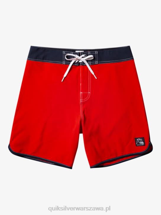 mężczyźni Quiksilver oryginalne szorty Scallop 18 4DBV87 czerwone ryzyko