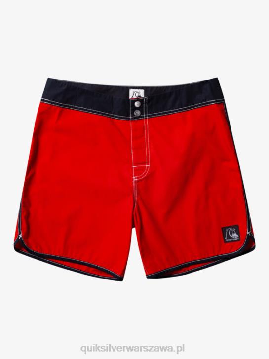 mężczyźni Quiksilver oryginalne szorty typu scallop snap 16 4DBV169 czerwone ryzyko