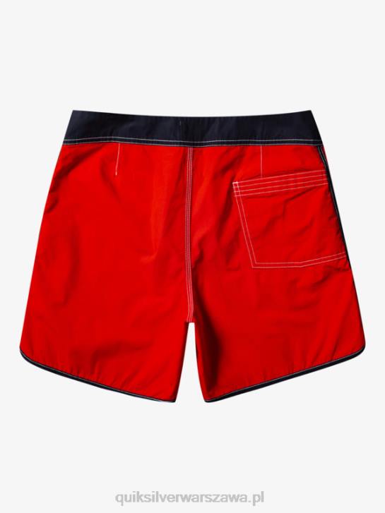 mężczyźni Quiksilver oryginalne szorty typu scallop snap 16 4DBV169 czerwone ryzyko