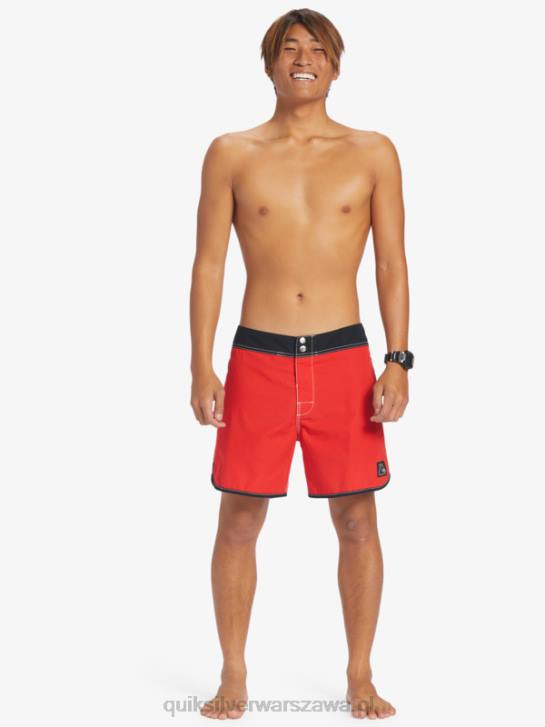 mężczyźni Quiksilver oryginalne szorty typu scallop snap 16 4DBV169 czerwone ryzyko