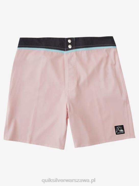 mężczyźni Quiksilver solidne szorty z materiału snap 17 z recyklingu 4DBV1829 delikatny róż
