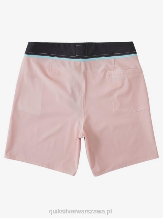 mężczyźni Quiksilver solidne szorty z materiału snap 17 z recyklingu 4DBV1829 delikatny róż