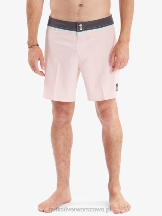 mężczyźni Quiksilver solidne szorty z materiału snap 17 z recyklingu 4DBV1829 delikatny róż