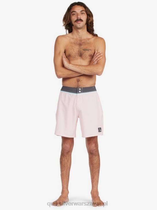 mężczyźni Quiksilver solidne szorty z materiału snap 17 z recyklingu 4DBV1829 delikatny róż